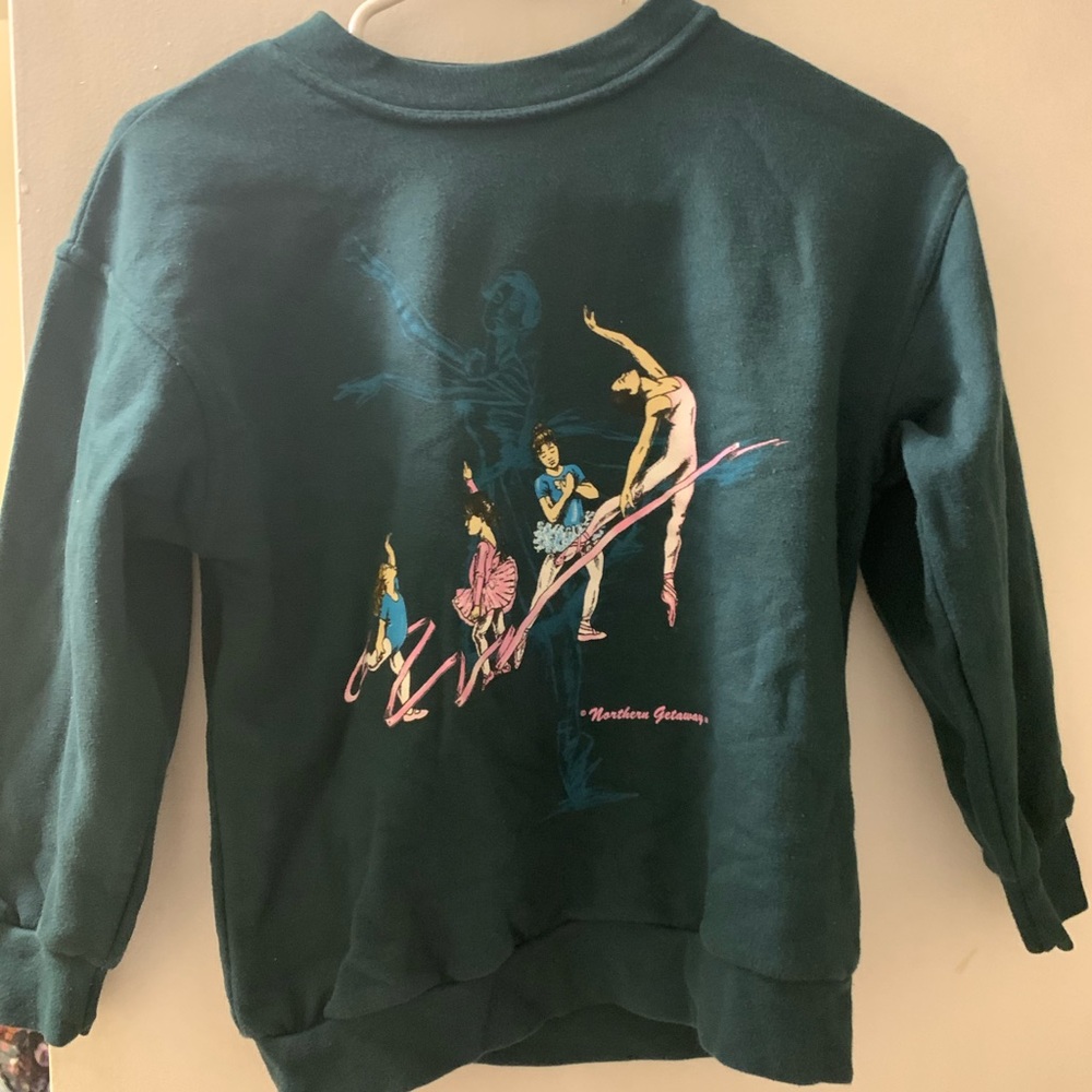 Northern getaway girls ballerina vintage sweater